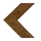Ekena Millwork 11"W x 12"H x 3/4"D Vintage Farmhouse 3 1/2" Chevron, Barnwood Decor Collection, Natural Barnwood DECR11X12X075CHVUF - alternate 1